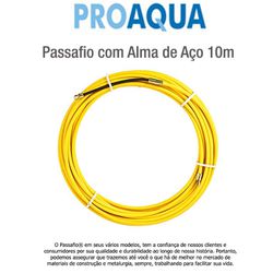 PASSAFIO COM ALMA DE AÇO 10M AMARELO PROF - 01064 - Comercial Leal