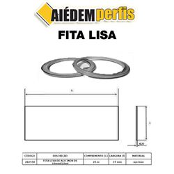 FITA LISA DE AÇO INOX DE 19MMX25M - 01710 - Comercial Leal