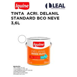 TINTA ACRIÍLICA DELANIL RENDE MUITO STANDARD BRAN... - Comercial Leal