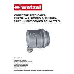 CONECTOR RETO CX MÚLTIPLO ALUMÍNIO SEM PINTURA 1.1... - Comercial Leal