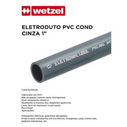 ELETRODUTO PVC COND CINZA 1 - 10678 - Comercial Leal