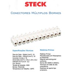 CONECTOR MÚLTIPLO 76A 16MM 140C - (SINDAL) 12 LIG... - Comercial Leal