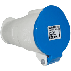 ACOPLAMENTO IND 250V 16A 2P+T 6H AZ STECK - 02722 - Comercial Leal