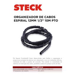 ORGANIZADOR DE CABOS ESPIRAL PTO 12MM 1/2