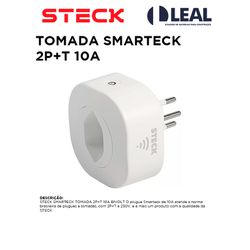 TOMADA SMARTECK 2P+T 10A STECK - 11548 - Comercial Leal