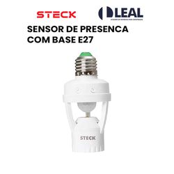 SENSOR DE PRESENCA COM BASE E27 STECK - 11571 - Comercial Leal