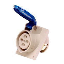TOMADA DE EMBUTIR 2P+T 16A 200/250V 6H - 12374 - Comercial Leal