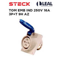 TOMADA DE EMBUTIR 2P+T 16A 200/250V 6H - 12374 - Comercial Leal