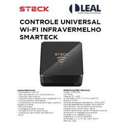 CONTROLE UNIVERSAL WI-FI INFRAVERMELHO SMARTECK - ... - Comercial Leal