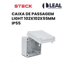 CAIXA DE PASSAGEM LIGHT 102X102X55MM - 13933 - Comercial Leal