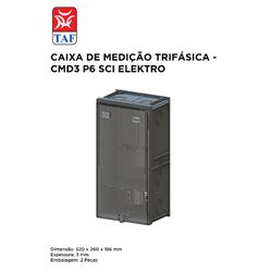 CAIXA DE MEDIÇÃO CMD3 P6 CINZA SCI ELEKTRO TIPO2 -... - Comercial Leal