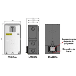 .CAIXA DE MEDIÇÃO CMD3 P6 MURO FRONTAL C2 RGE CPFL... - Comercial Leal