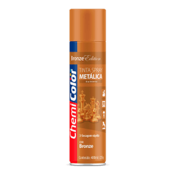 SPRAY METALICO BRONZE 400ML CHEMICOLOR - 10491 - Comercial Leal