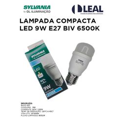 LÂMPADA COMPACTA LED 9W E27 BIV 6500K - 06751 - Comercial Leal