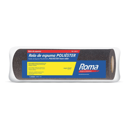 ROLO DE PINTURA POLIESTER ESPUMA CINZA 23CM ROMA -... - Comercial Leal