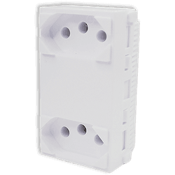MODULO 2 TOMADA 20A MONOBLOCO I9 ILUMI - 15022 - Comercial Leal