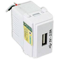 MODULO TOMADA USB 2A I9 ILUMI - 15028 - Comercial Leal