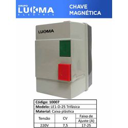 CHAVE MAGNETICA 7,5CV 220V - 06326 - Comercial Leal