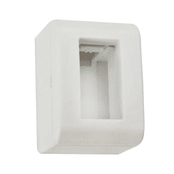 CAIXA SOBREPOR + TAMPA 1 POSTO - LINHA LIZFLEX - 0... - Comercial Leal