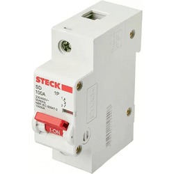 DISJUNTOR DIN UNIP 100A STECK - 14936 - Comercial Leal