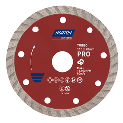 DISCO DIAMANTADO 110 PRO TURBO VERMELHO - 14944 - Comercial Leal