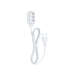 EXTENSÃO 2P 10A 5 METROS BRANCO 3 TOMADAS INTELBR... - Comercial Leal