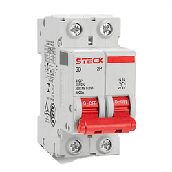 DISJUNTOR DIN BIPOLAR 63A 3KA STECK - 03149 - Comercial Leal