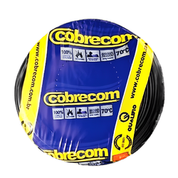 CABO FLEX 4MM PRETO COBRECOM - 01665 - Comercial Leal