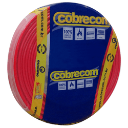 CABO FLEX 6MM VERMELHO COBRECOM - 02757 - Comercial Leal
