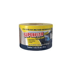 FITA ALUMINIZADA VEDATUDO 10CM SUPERFITA - 15410 - Comercial Leal