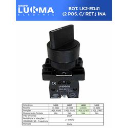 COMUTADORA MANOPLA CURTA LK-ED41 2 POS C/ RETORNO ... - Comercial Leal