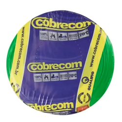 CABO FLEX 1.0MM VERDE COBRECOM - 15055 - Comercial Leal