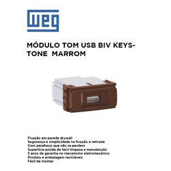 MODULO TOMADA USB BIVOLT KEYSTONE MARROM COMPOSÉ ... - Comercial Leal