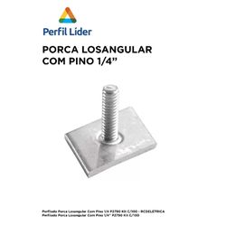 PORCA LOSANGULAR COM PINO 1/4 - 11359 - Comercial Leal