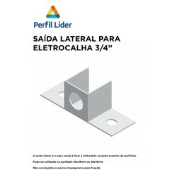 SAÍDA LATERAL PARA ELETRODUTO SIMPLES PERFILADO 3/... - Comercial Leal