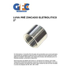 LUVA PRE ZINCADO ELETROLITICO 2