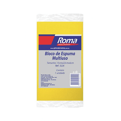 BLOCO DE ESPUMA 13X22X6 ROMA - 11432 - Comercial Leal