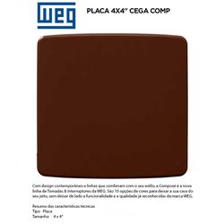 PLACA 4X4 CEGA MARROM COMPOSÉ - 09159 - Comercial Leal