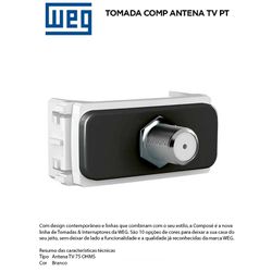 MODULO CONECTOR PARA ANTENA PRETO COMPOSÉ - 0919... - Comercial Leal