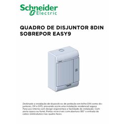 QUADRO DE DISJ 8DIN SOB EASY 9 - 09972 - Comercial Leal