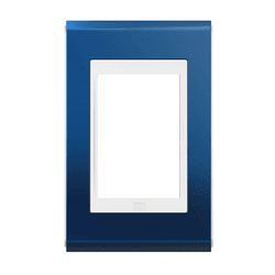 PLACA 4X2 3 MOD BRANCO/CLASSIC BLUE ACETINADO REFI... - Comercial Leal