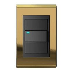 PLACA 4X2 3 MOD PTO/OURO CONCEPT REFINATTO - 12169 - Comercial Leal