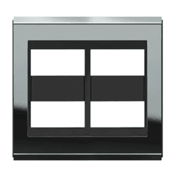 PLACA 4X4 6 MOD PTO/TITANIO CONCEPT REFINATTO - 12... - Comercial Leal