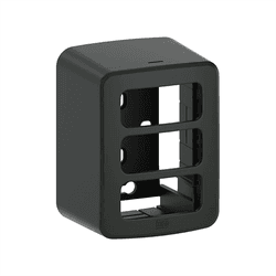 CAIXA SOBREPOR COM TAMPA PRETO 3 POSTOS COMPOSE WE... - Comercial Leal