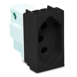 TOM PAINEL KICK C/ BORNE 20A 250V PT STECK - 14888 - Comercial Leal