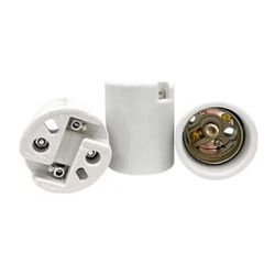PORTA LAMPADA E40 PORCEL DECORLUX - 01469 - Comercial Leal