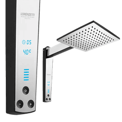CHUVEIRO ACQUA CENTURY PRETO/CROMADO 220VX7500W -... - Comercial Leal