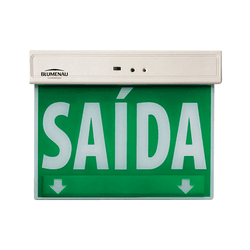 PLACA SAIDA VERDE 1 FACE BLUMENAU - 15661 - Comercial Leal