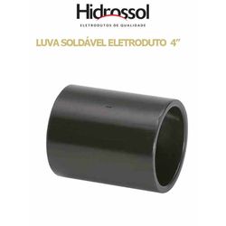 LUVA PVC SOLD ELETRODUTO PRETO 4