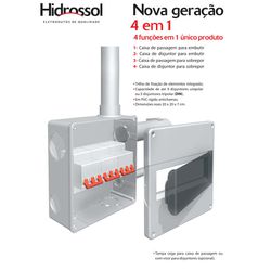 CAIXA PASS PVC C/ TRILHO BCO 20X20 4 EM 1 - 06622 - Comercial Leal